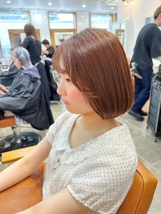 ミディアム カラー newline銀座所属・👑銀座ショート/ 絶壁補正/金子涼👑のヘアスタイル