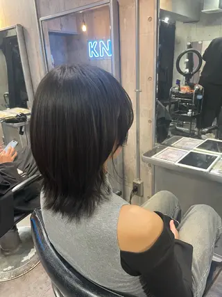 ミディアム HIKARI🐈‍⬛ レイヤー×デザインのヘアスタイル