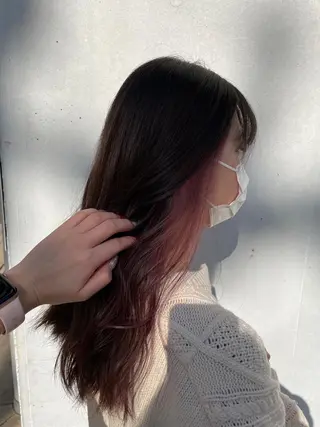 セミロング 透明感カラー/ 韓国風🌿RIKOのヘアスタイル