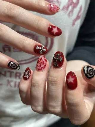ネイル 8113 海外/y2k/韓国のネイルデザイン