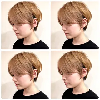 ショート カラー 京都大人女性ショート 徒歩1分/秋山のヘアスタイル