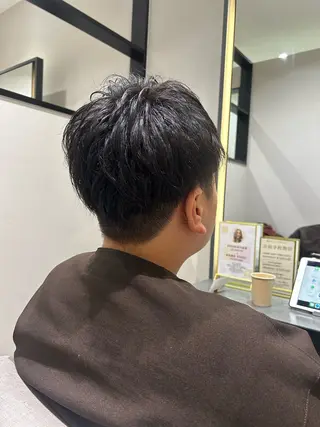 メンズ 平日カットモデル 高岡/山崎開世のヘアスタイル