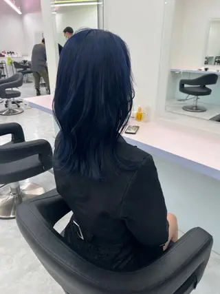 ミディアム カラー パーマ ヘアアレンジ メンズ 🤍透明感カラー🤍 ブリーチ🤍AINEのヘアスタイル