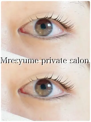 マツエク・マツパ Mresyume MAYUのマツエク・マツパデザイン