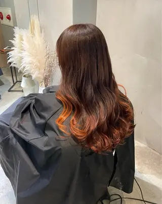 ロング カラー hayaka todaのヘアスタイル