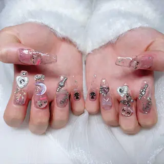 ネイル H3 Nail Tsuki🦋💙のネイルデザイン