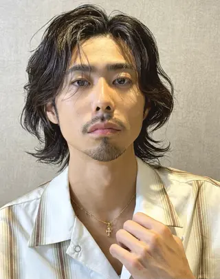 ミディアム パーマ メンズ 松本爽汰/メンズ特化 /メンズパーマのヘアスタイル