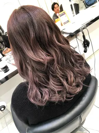 セミロング 岸 保奈美のヘアスタイル