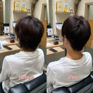 メンズ レイヤー/顔周り/透 明感カラー/うる艶のヘアスタイル