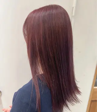 ミディアム カラー ヘアアレンジ 柳川瑠衣菜 EIGHT/新宿のヘアスタイル