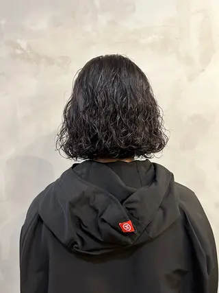 ミディアム カラー パーマ 🌿ボブ パーマ高橋啓太🌿のヘアスタイル