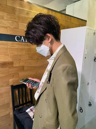 カラー メンズ 田中 あやなのヘアスタイル