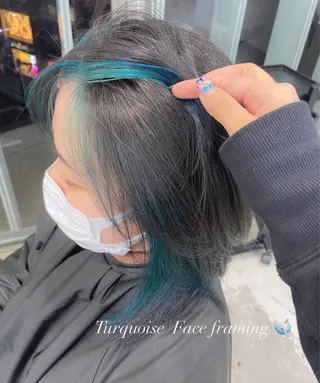 ミディアム カラー ヘアアレンジ GAME 天神所属・レイヤーカット指名 No.1💖マユカのヘアスタイル