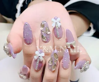 ネイル Kaka_ パラジェル、長さだしのネイルデザイン