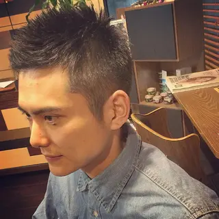 メンズ 柏メンズカットパーマ NO.1タイチのヘアスタイル