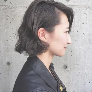 ショート パーマ ヘアアレンジ メンズ キッズ ネイル マツエク・マツパ 韓国風×透明感カラー 髪質改善オタベシンヤのヘアスタイル