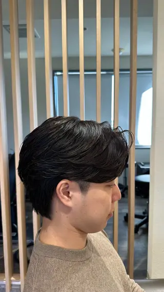 パーマ メンズ 【メンズパーマ】比嘉 啓人のヘアスタイル