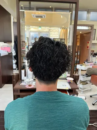 ショート パーマ メンズ AROH men's cut&men's perm 船橋店所属・🧊メンズ特化🧊 高木航希のヘアスタイル