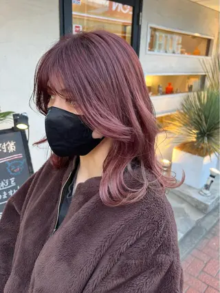 ミディアム 🌷韓国レイヤー/艶 カラー🇰🇷amiのヘアスタイル