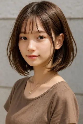 ミディアム カラー さく/髪質改善× 縮毛矯正/町田のヘアスタイル