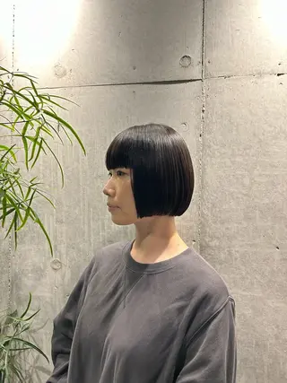 ショート 葉月/ボブ/ 透明感カラー／中目黒のヘアスタイル