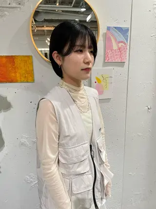 ショート 大角  実希のヘアスタイル