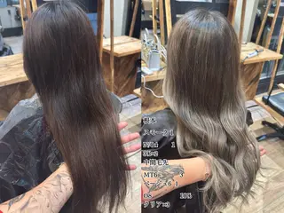 ロング カラー 立川/ブリーチ/ 髪質改善/西川翔真のヘアスタイル