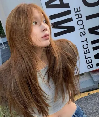 カラー パーマ ヘアアレンジ メンズ 🤍レイヤーカット/ ベージュヘア🤍のヘアスタイル