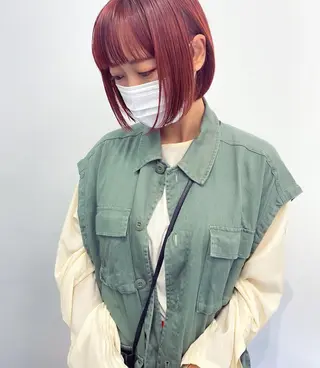 ミディアム カラー THE DAY所属・AKI HASHIMOTOのヘアスタイル