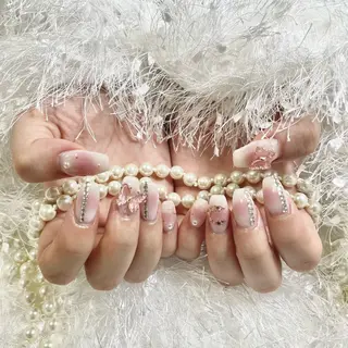 ネイル By moonネイル 🌷ワンホン/韓国風のネイルデザイン