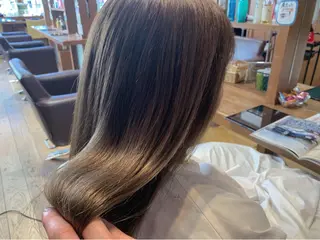 セミロング カラー パーマ Artist 藤﨑紘成のヘアスタイル