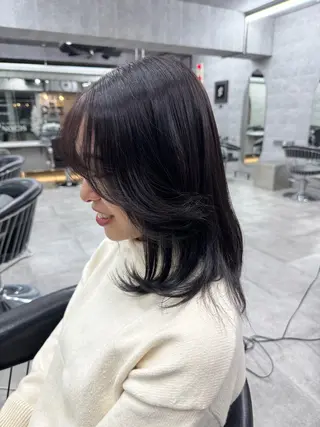 ミディアム カラー 表参道/中明度カラー /レイヤー/Youのヘアスタイル