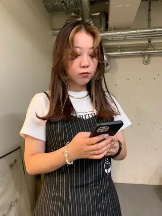 ロング カラー ハッシュカット/ MAYAのヘアスタイル