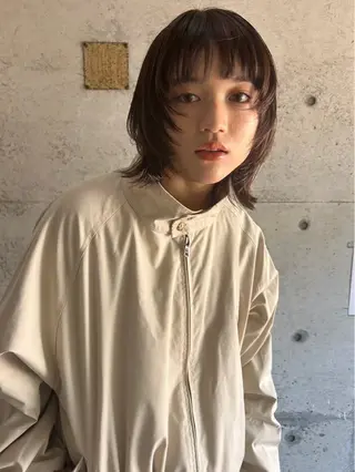 ミディアム 透明感ダブルカラー/ 諸岡ひばりのヘアスタイル