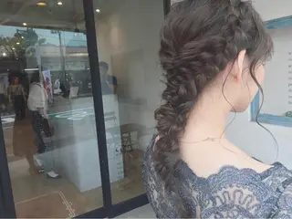 ロング オリーブ透明感カラー 表参道/MIKUのヘアスタイル