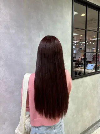 ロング カラー 多田 栞里のヘアスタイル