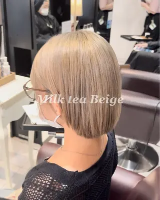 ショート カラー 透明感カラー/ 藤原リックのヘアスタイル