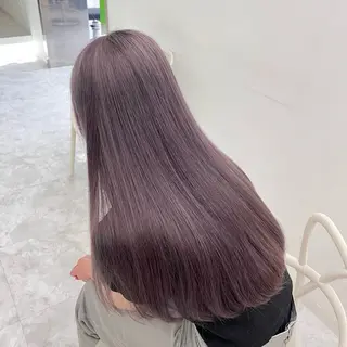 ミディアム カラー 🎀🧁ダメージレス 艶髪カラー🧁🎀のヘアスタイル