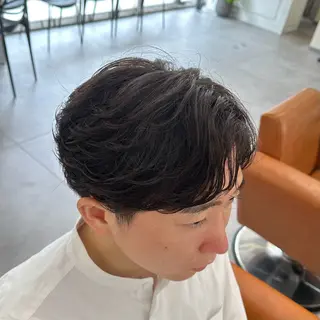 パーマ ヘアアレンジ メンズ 梅田/メンズパーマ /短髪/田中崇奨のヘアスタイル