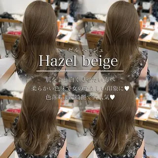 セミロング 赤みなしカラー/梅田 /レイヤー/IORIのヘアスタイル