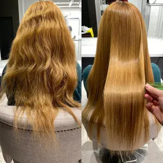 ロング 京都レイヤーカット/ 縮毛矯正/羽柴りくのヘアスタイル