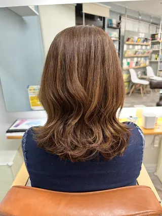 ミディアム パーマ 髪質改善🌿 SAEのヘアスタイル