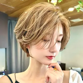 ショート カラー 無料ショートモデル 募集中/ユッティーのヘアスタイル