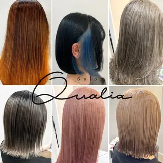 カラー Salon de Qualia(サロンドクオリア)所属・杉下　涼/ハイトーン /髪質改善/パーマのヘアスタイル