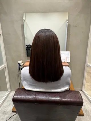 セミロング 新宿 /髪質改善/ 縮毛矯正/ヒュウガのヘアスタイル