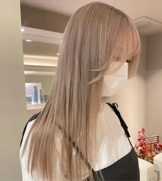ロング ♡似合わせハイトーン ♡maiのヘアスタイル