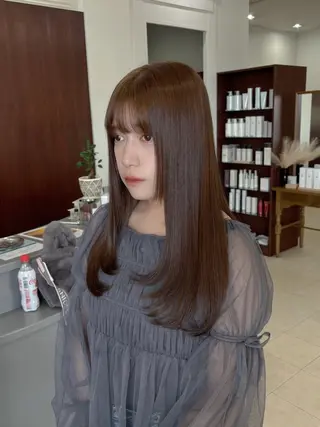 セミロング alu所属・alu yuinaのヘアスタイル