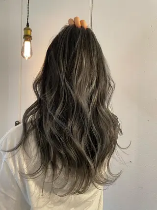ロング カラー 京都美容師 塩のヘアスタイル