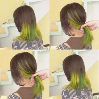 カラー 渋谷:インナーカラー ／🍒エリカ🍒のヘアスタイル