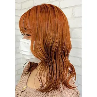 ミディアム カラー ヘアアレンジ 髪質改善サロン🍃 AIRI のヘアスタイル